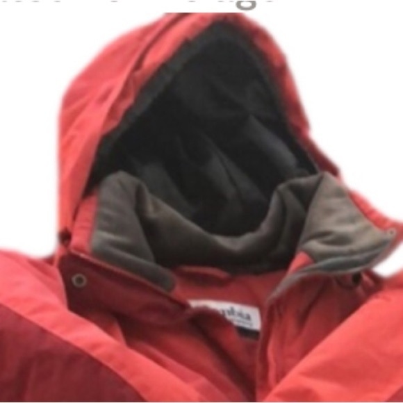 RED Women's Columbia Hooded Winter Ski Jacket  Size S/M Waterproof - Picture 6 of 14